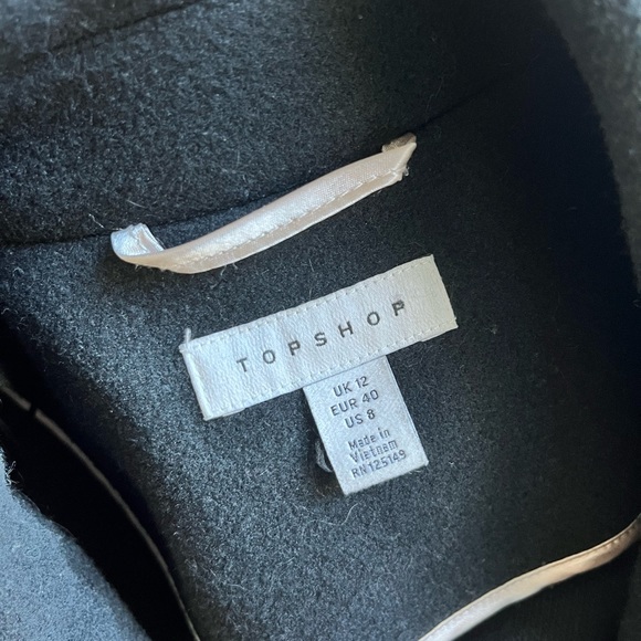 Black Topshop Trench Coat - Picture 4 of 5